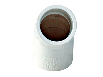 PVC給水45°彎頭(tou)